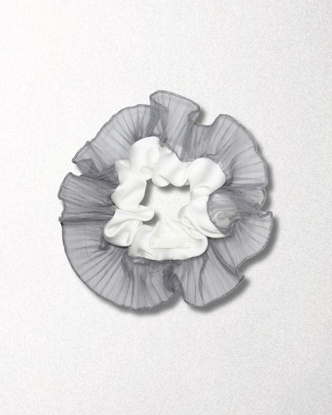goody Ruffle Layer 灰色花邊髮圈