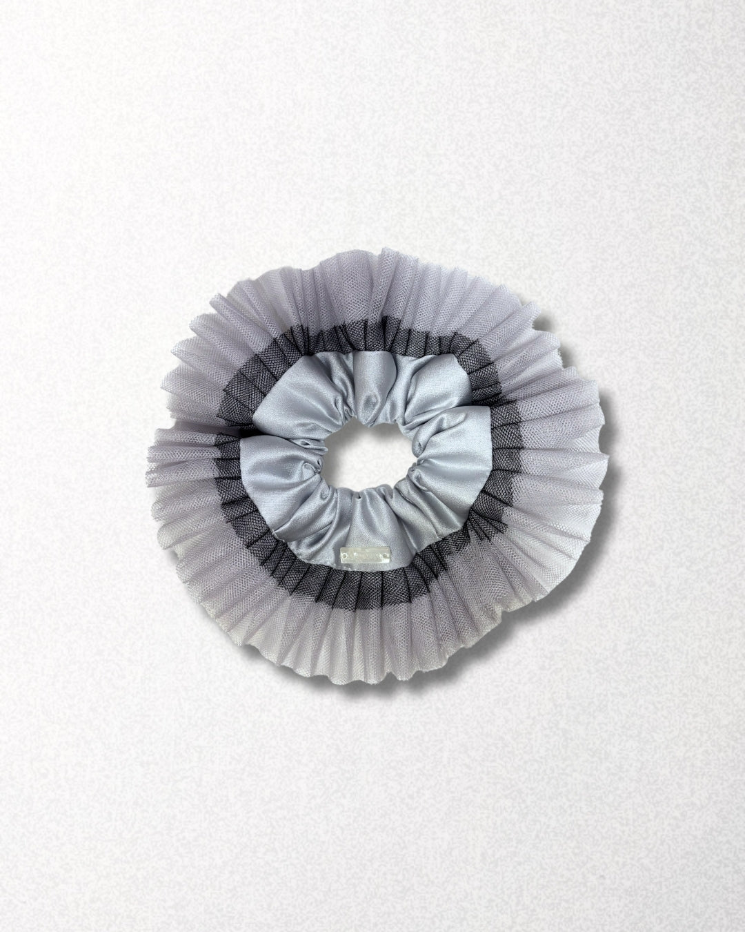 goody Ruffle Layer 銀色花邊髮圈