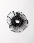 goody Ruffle Layer Black Scrunchie