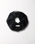 goody Ruffle Layer Black Music Note Scarf Scrunchie