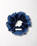 goody Ruffle Layer Dark Blue Ruffle Scrunchie