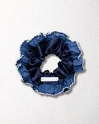goody Ruffle Layer Dark Blue Ruffle Scrunchie