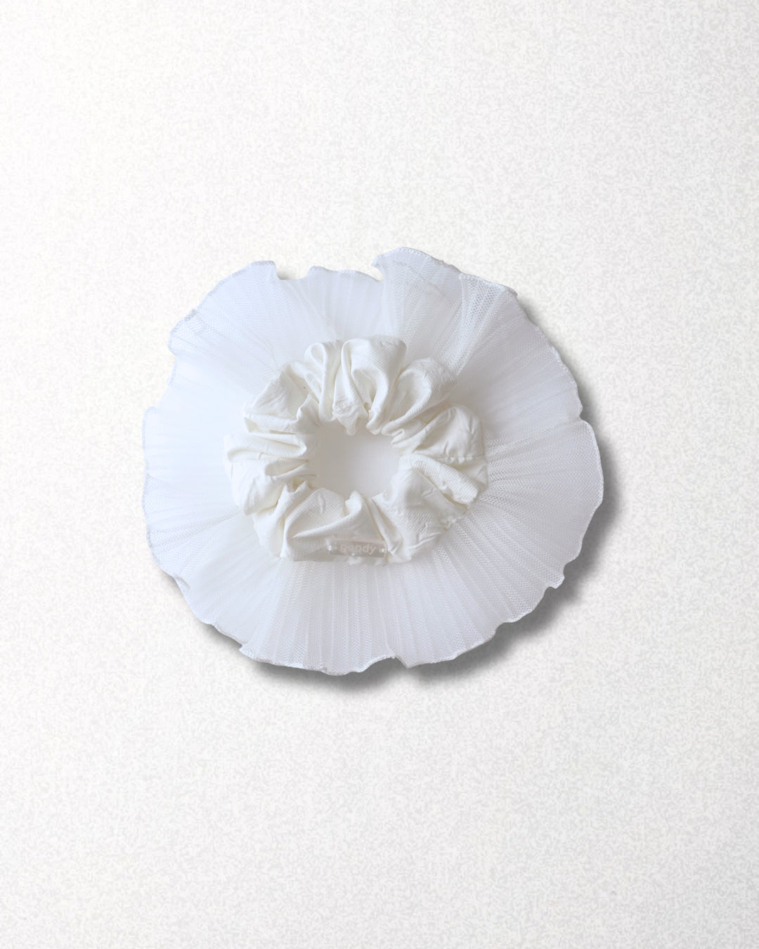 goody Ruffle Layer 白色花邊髮圈