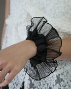 goody Ruffle Layer 白色花邊髮圈