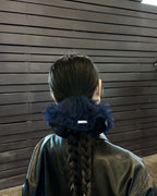 goody Ruffle Layer Dark Blue Ruffle Scrunchie