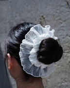 goody Ruffle Layer 灰色花邊髮圈