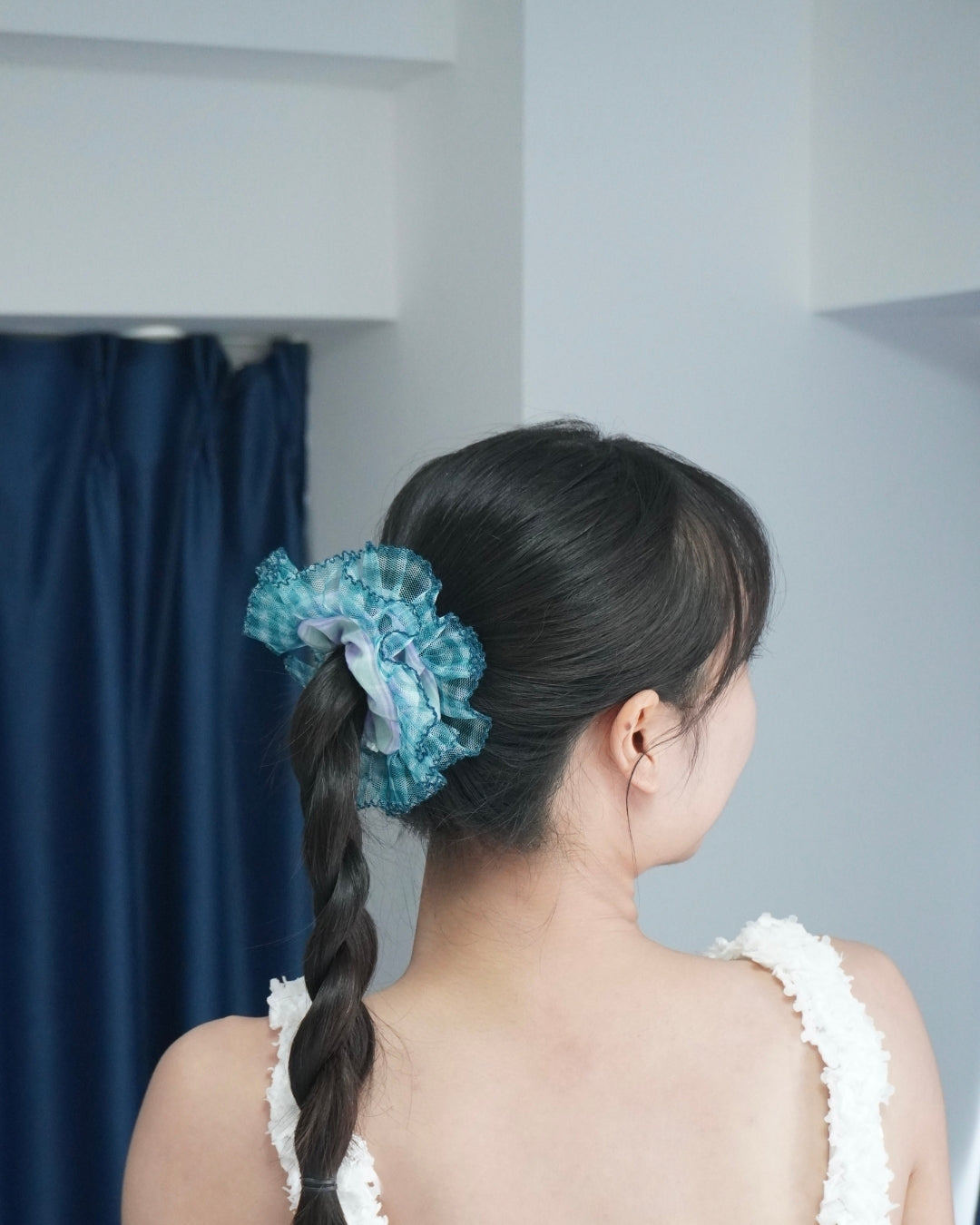 goody Ruffle Layer 紫藤髮圈